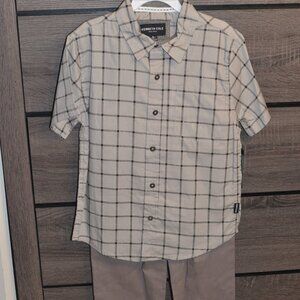 Plaid Shortsleeve Shirt & Pants Set NWT Size 6